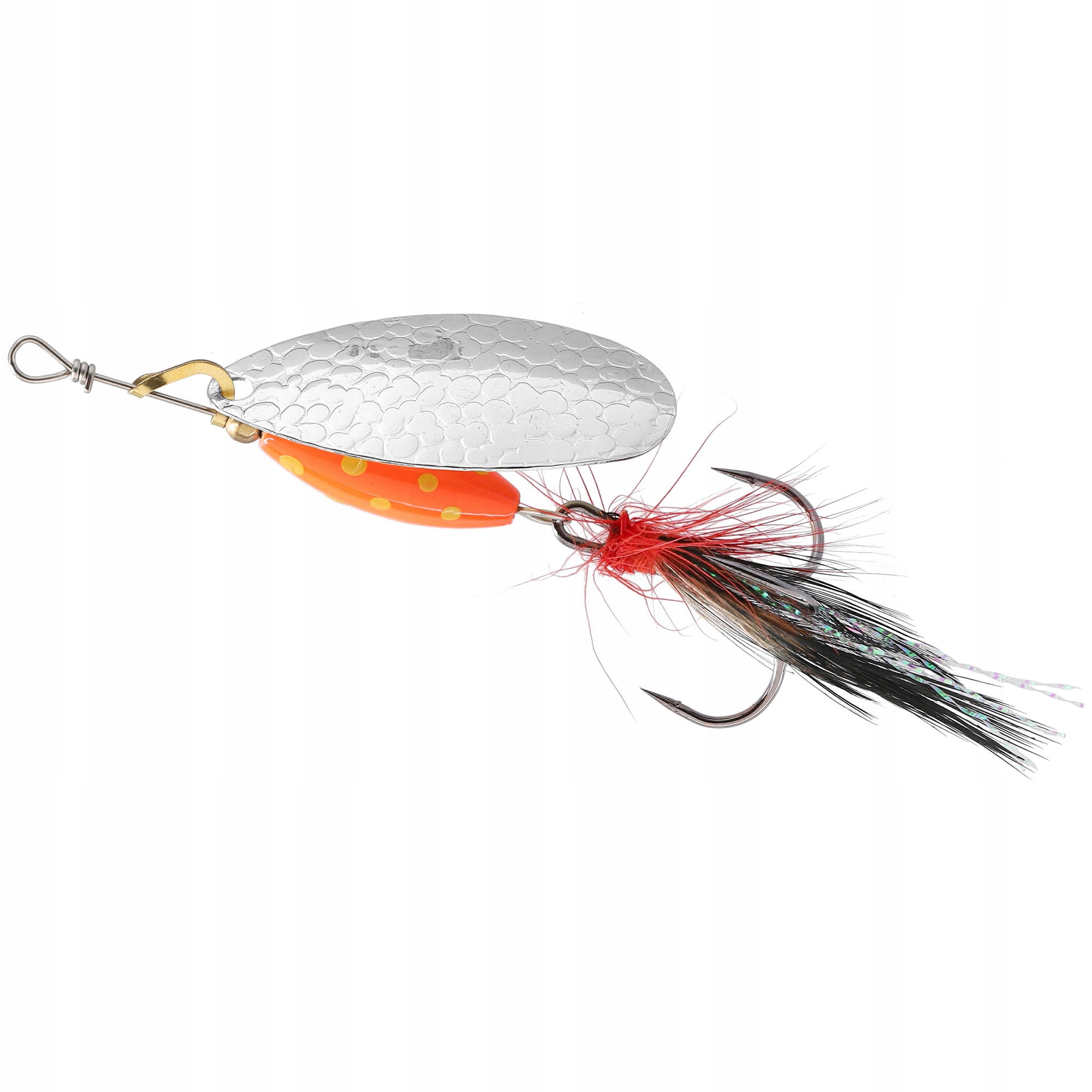 Błystka Obrotowa Mikado M Grub 3 Srebrna Red Tiger