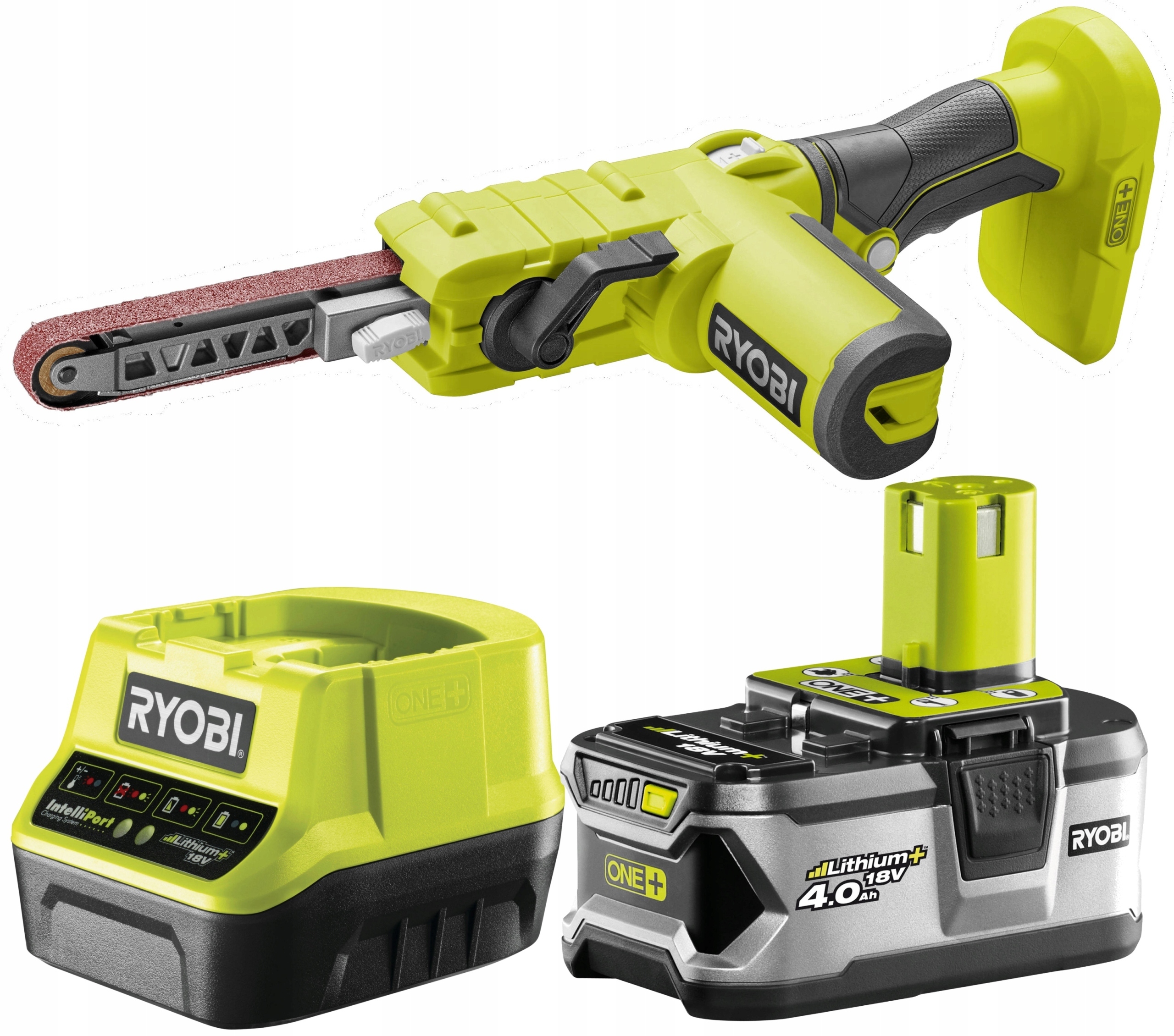 

Ryobi Szlifierka Taśmowa Pilnik Taśmowy R18PF +4Ah