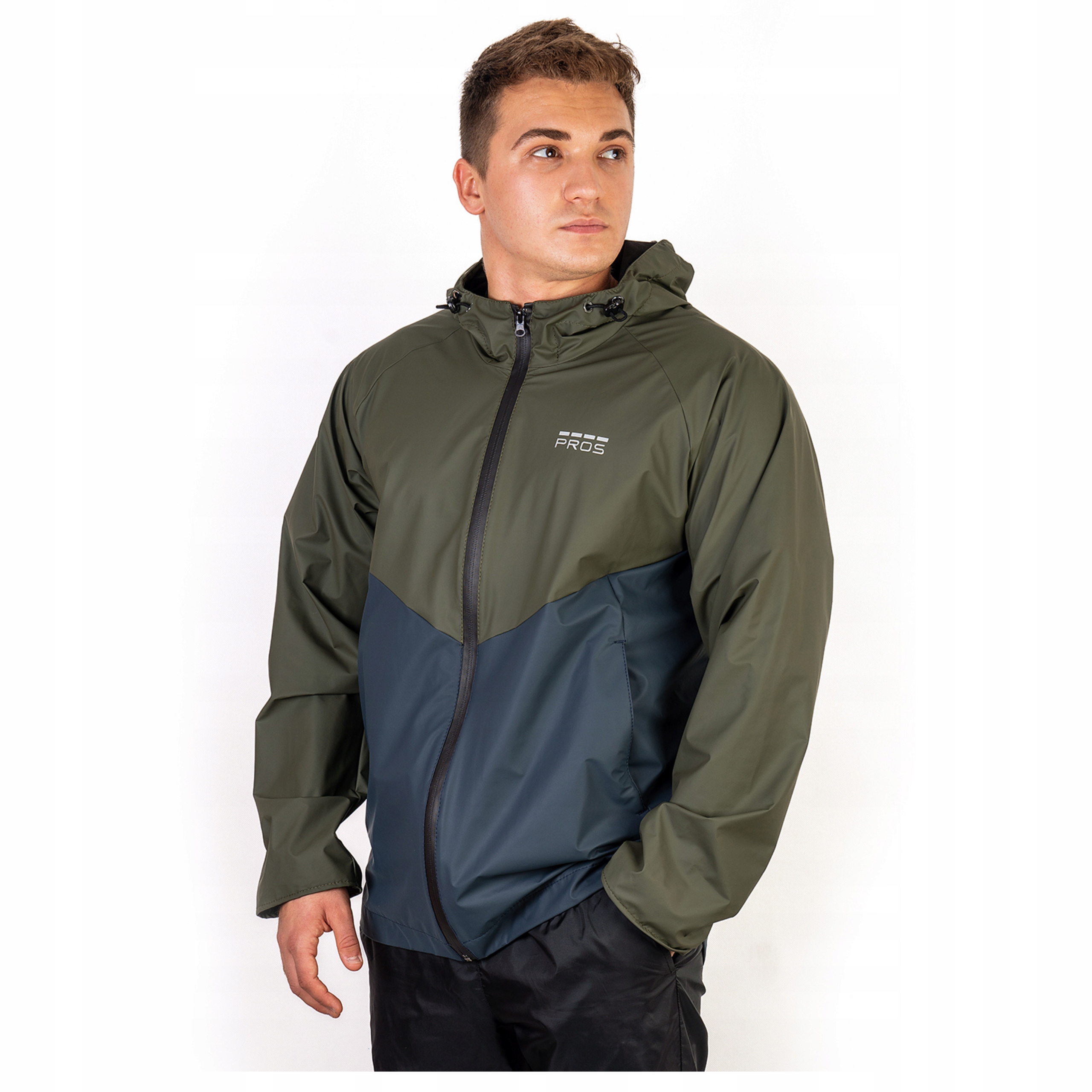 Dvoubarevná nepromokavá bunda 20000 mm Sportovní turistická bunda Zip Kapuce