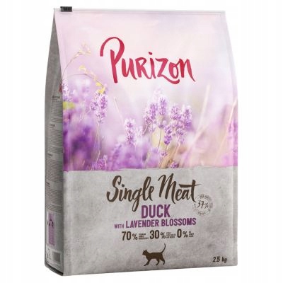 Purizon Single Meat Duck 2,5kg Kaczka z kwiatami lawendy