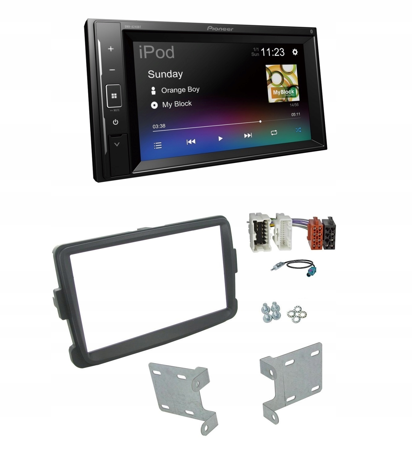 Pioneer DMH-A240BT Bluetooth autorádio Dacia Dokker Duster Lodgy