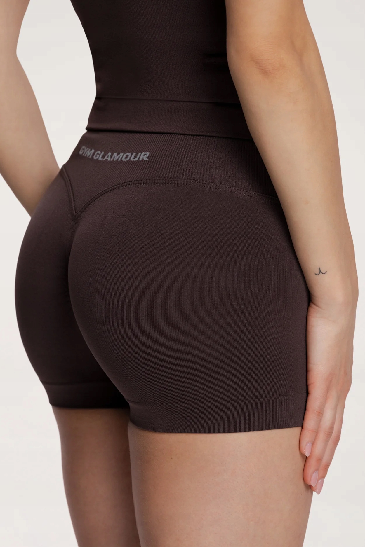 Gym Glamour Šortky second skin chocolate vel. M