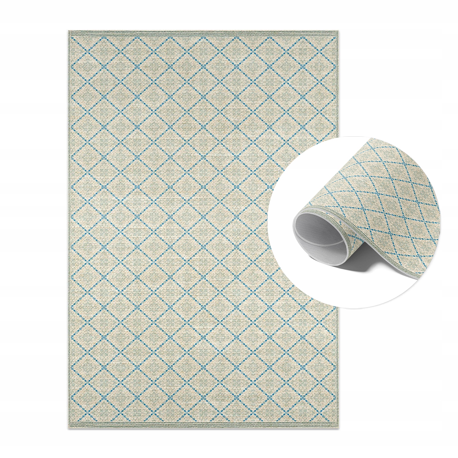 Modny Dywan Winylowy Z Unikalnym Nadrukiem Geometryczne linie 140x210