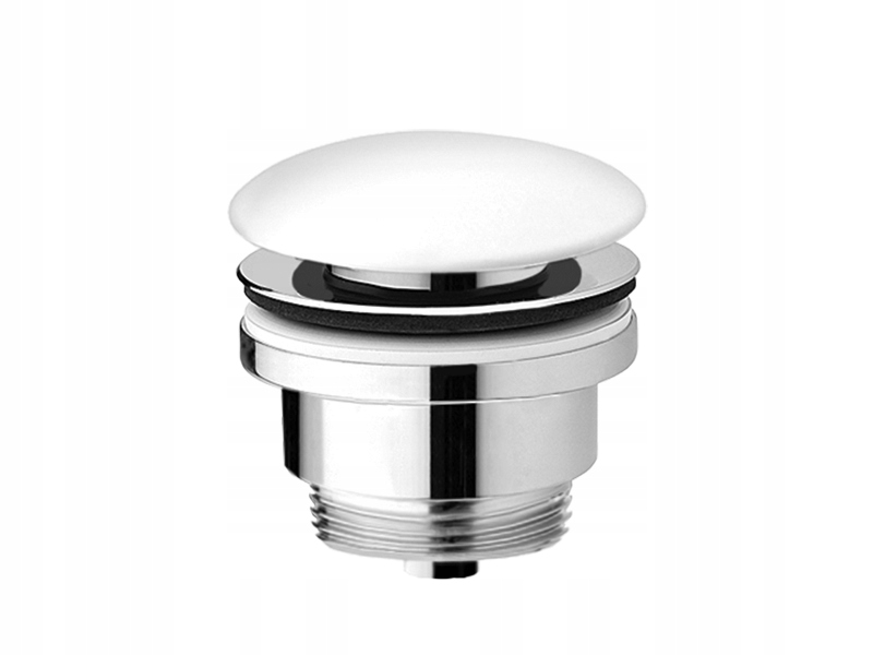 Zátka klik-klak Vedo Uno bílá matná, kulatý