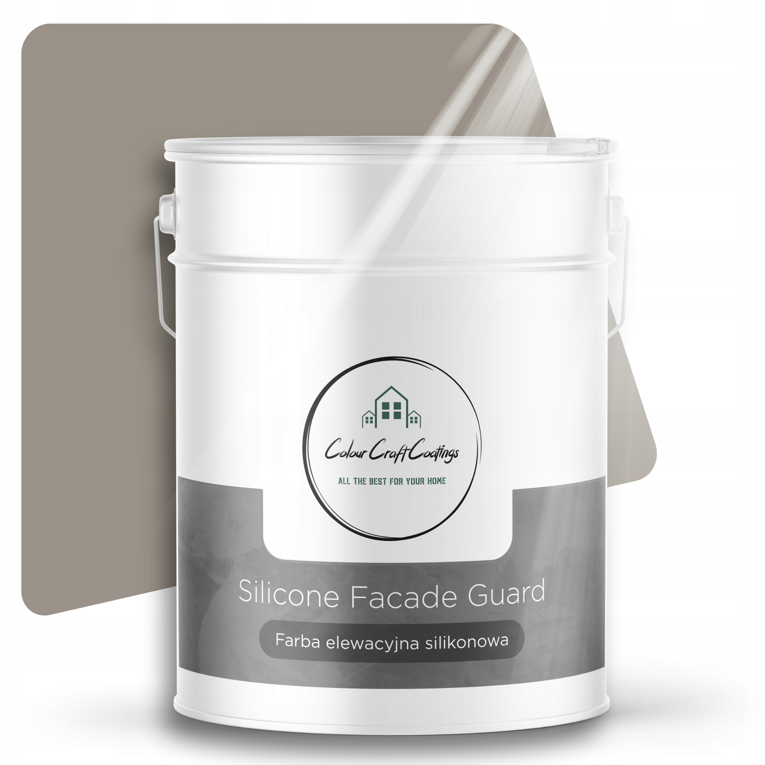 Barva Silikonová Fasádní Barva Šedá 10L F284