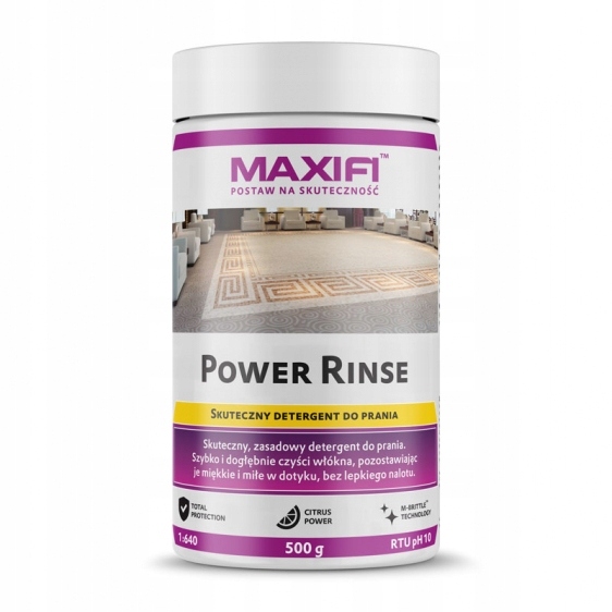 Maxifi Power Rinse proszek do prania ekstrakcyjnego tapicerki 500g
