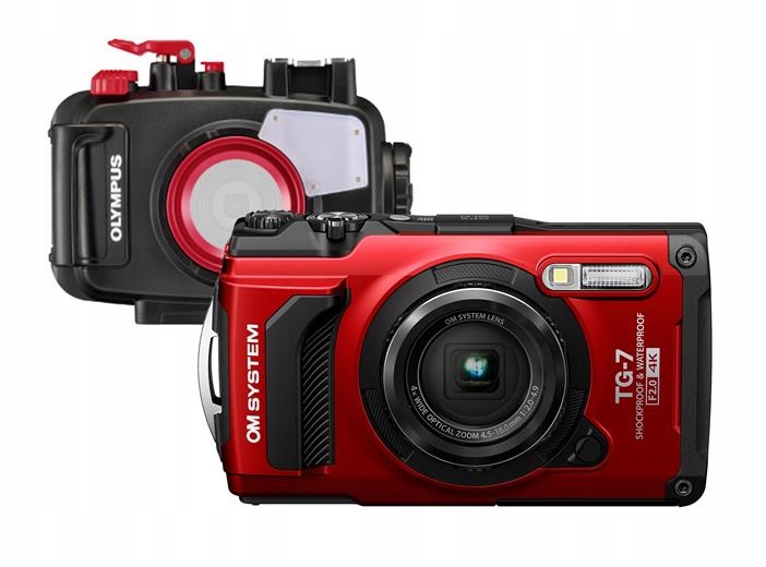 Digitální fotoaparát Om System TG-7 red diving kit limitovaná edice