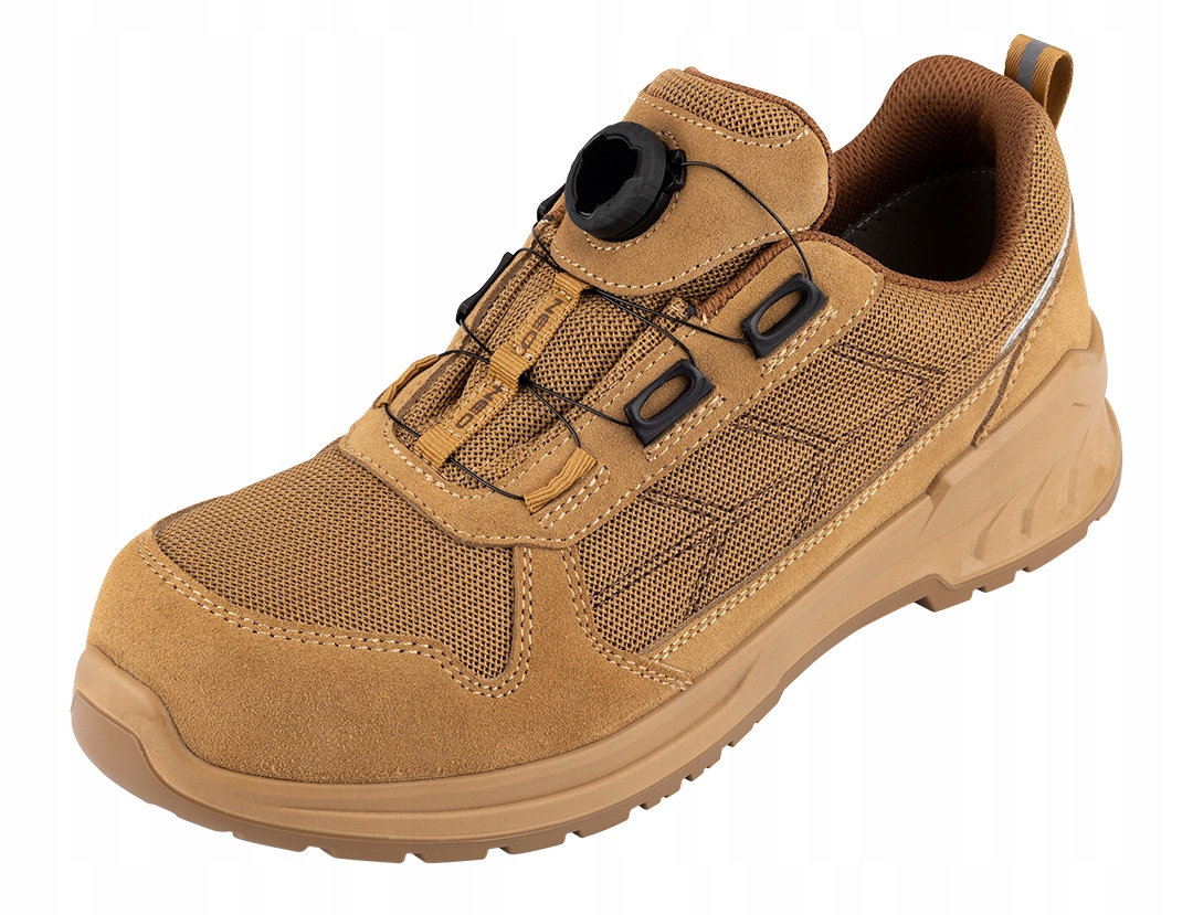 Półbuty robocze męskie ochronne S1 Sr Fo, wiązanie z pokrętłem, rozmiar 44