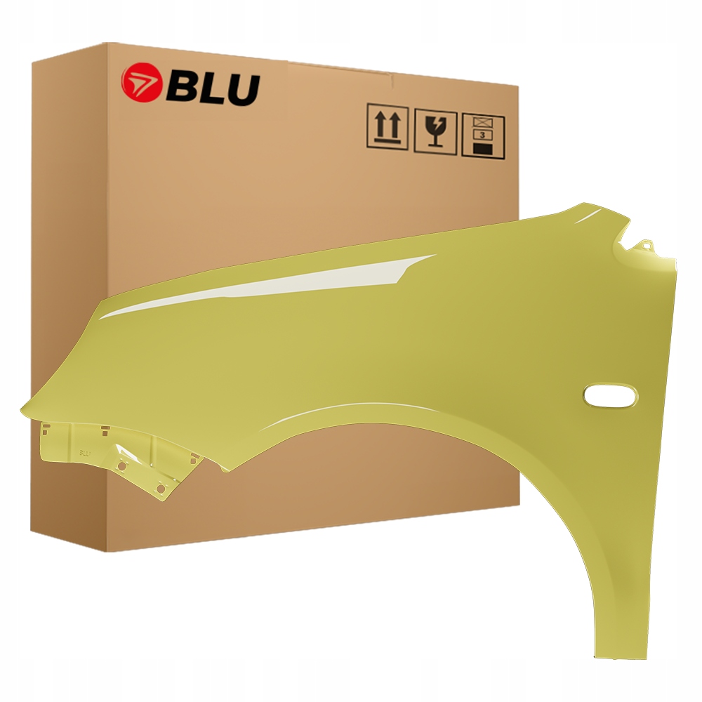 Blu Blatník Vw Polo 9N IV 4 LD1B levý žlutý 01-05 přední pozink