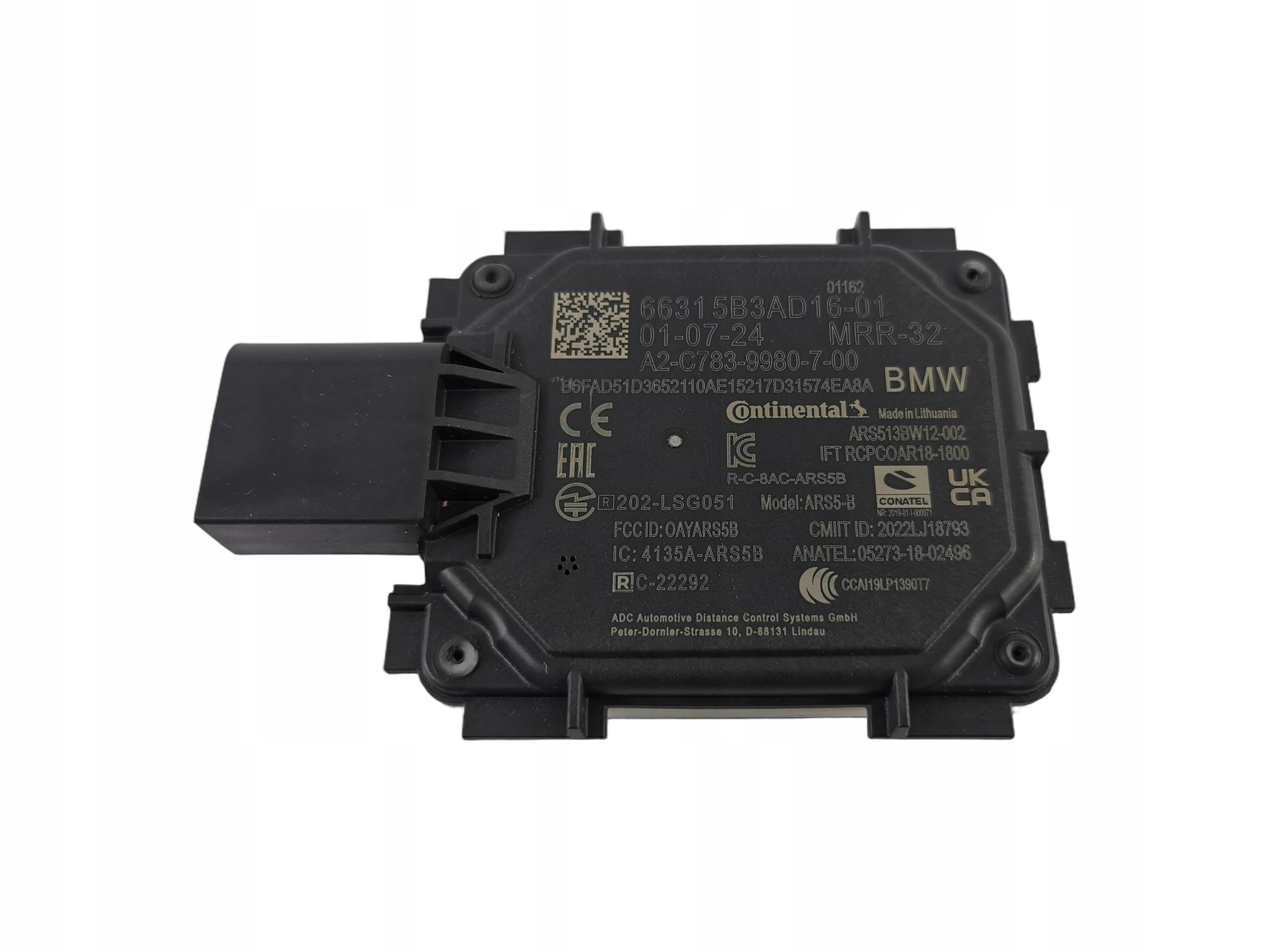RADAR SENSOR BMW G70 6631 5B3AD16 66315B3AD16-01