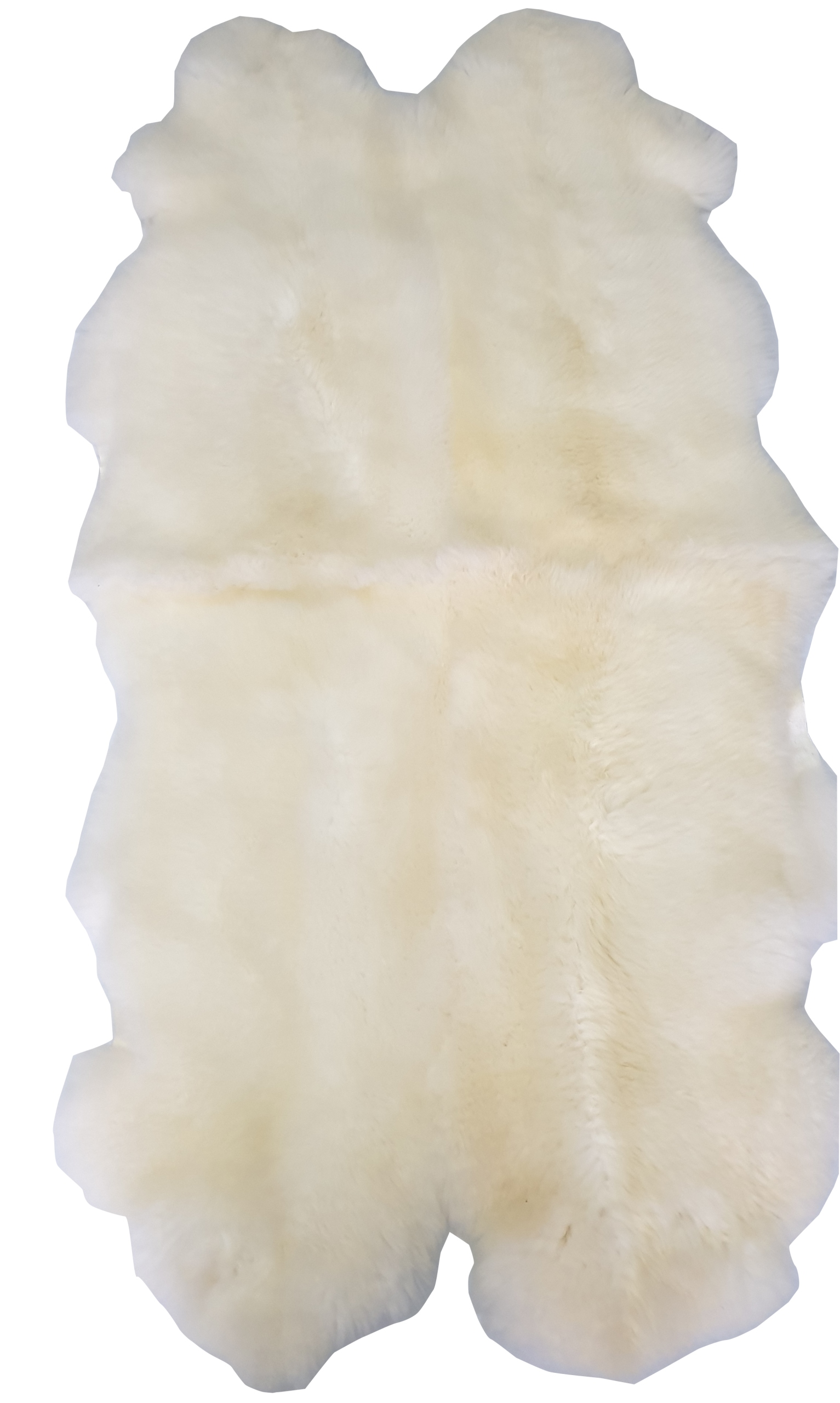 Koberec Štvorka Ovčia koža Veľký Biely