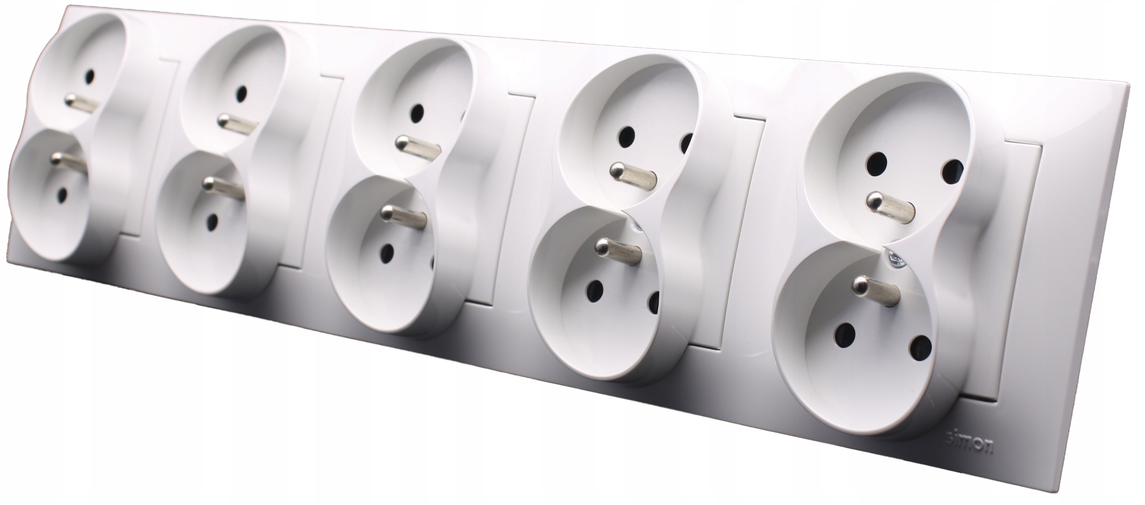 Zásuvka do izby a kancelárie pre 10 vchodov, sada s rámčekom Kontakt Simon 54