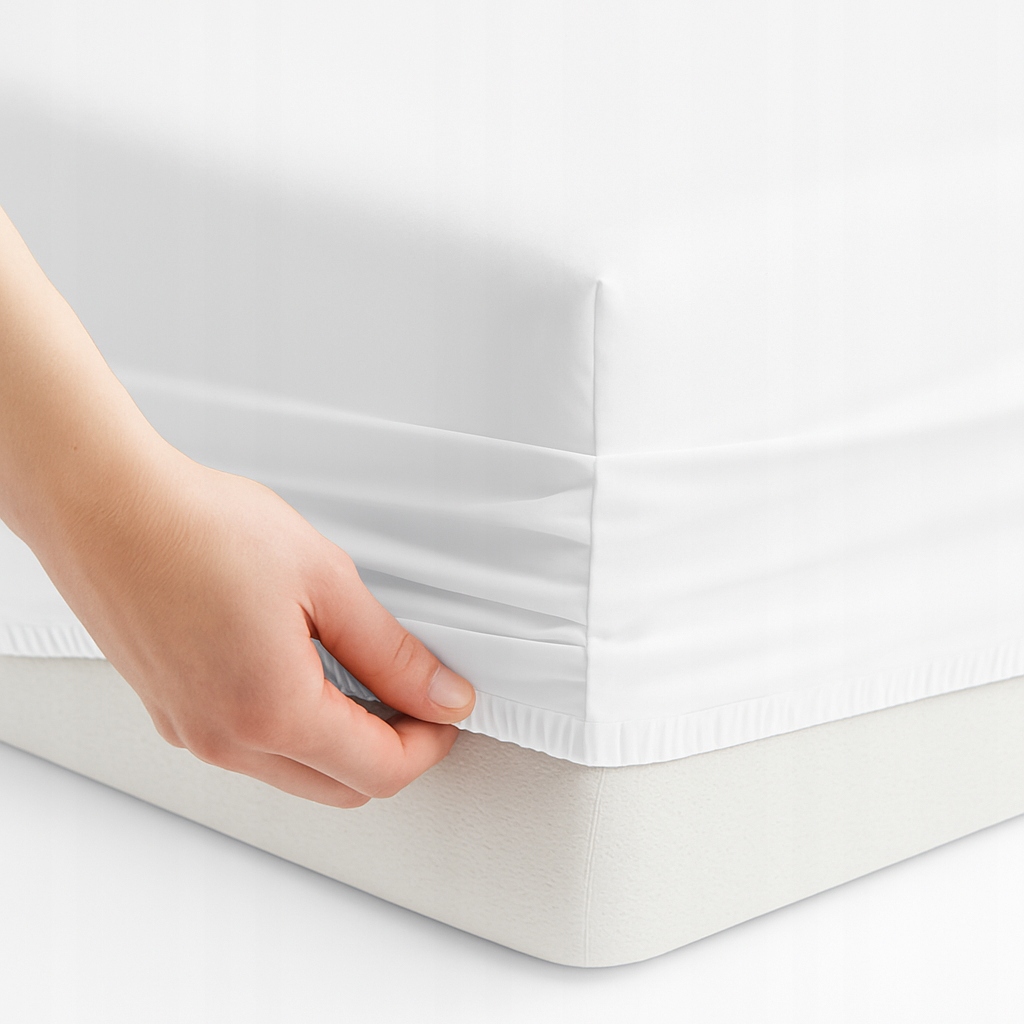 Prostěradlo s gumičkou 200x200 30 cm 100% Bavlna Matná bílá MrTowel