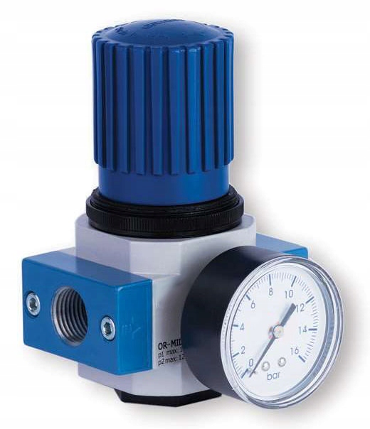 Reduktor z manometrem MIDI 1/2'' do pow.