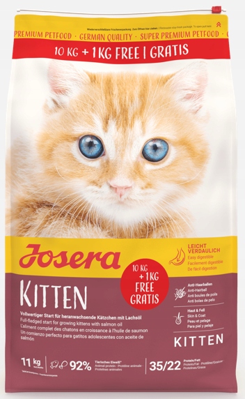 Josera Kitten 10 kg 1 kg Bonus