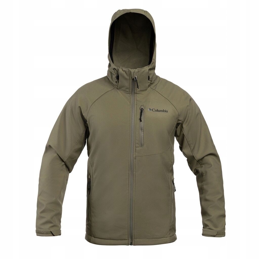 Bunda s kapucí Columbia Cascade Ridge III Softshell Stone Green XL