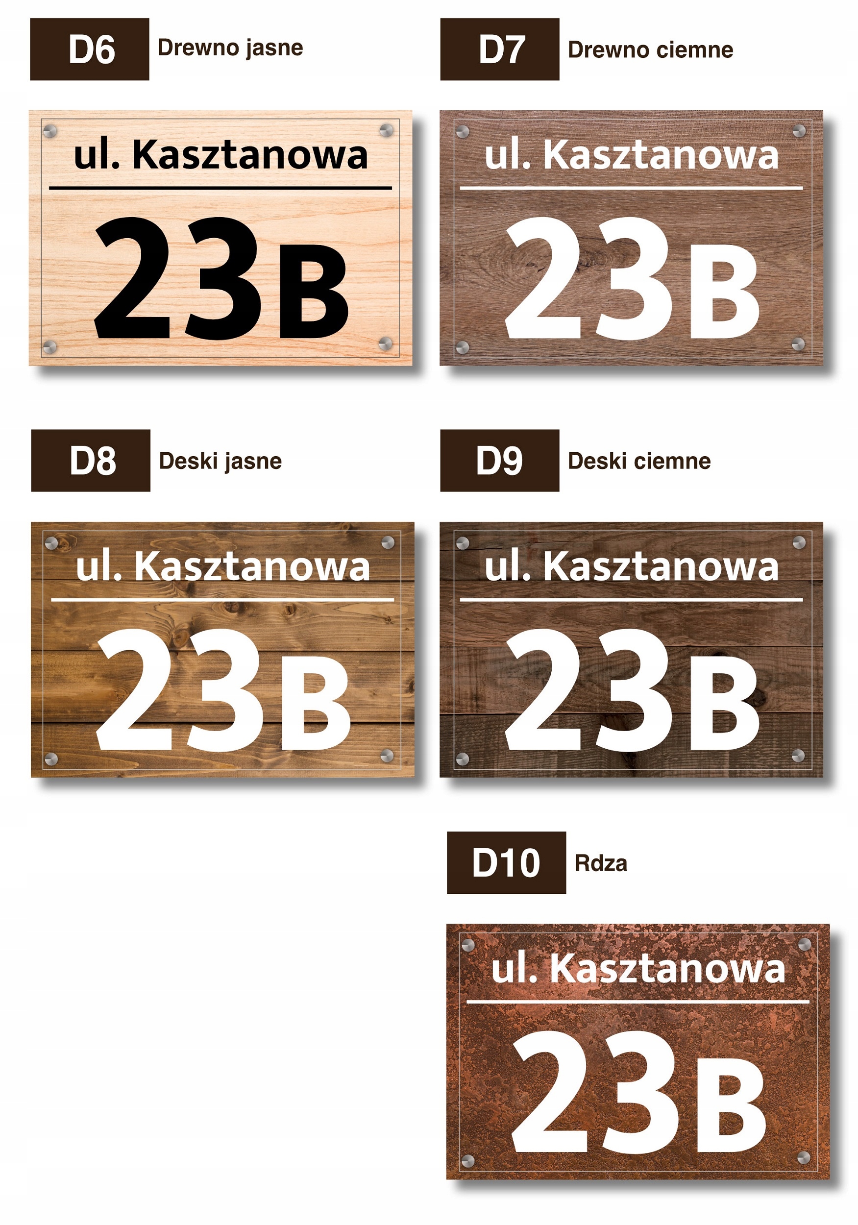 tabliczka tablica ADRESOWA numer domu 30x20 Szerokość produktu 30 cm