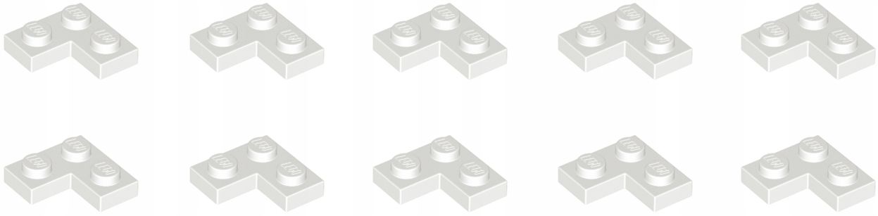 

Lego Płytka Narożna 2x2 Biały 2420 242001 10szt