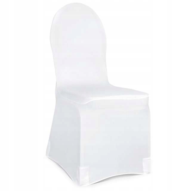 

Pokrowiec na krzesło Biały elastyczny oparcie łuk