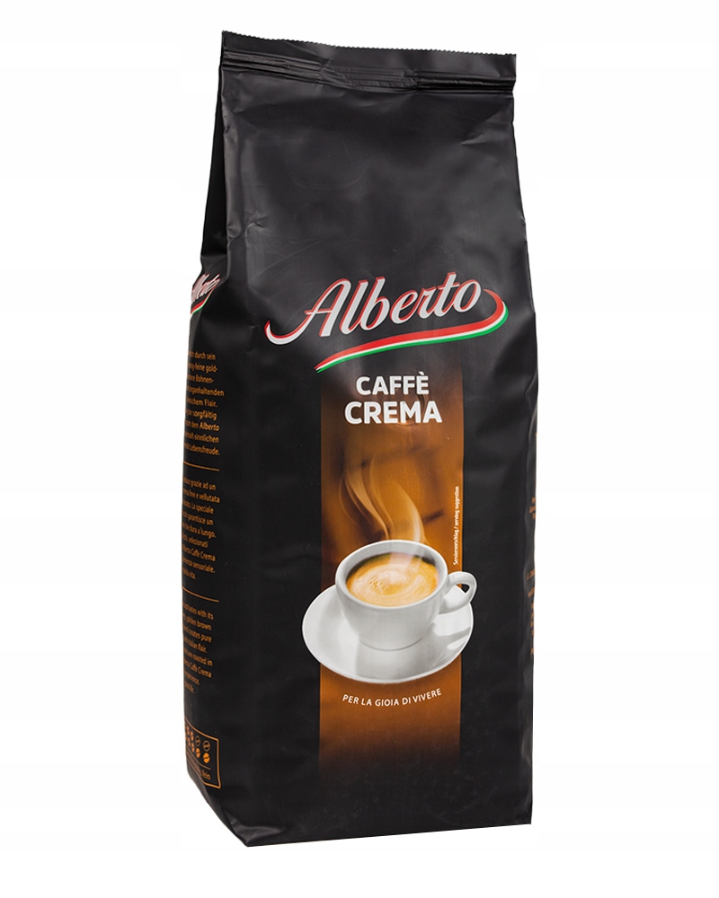 Levně Káva zrnková Arabica Alberto Caffe Crema 1000 g