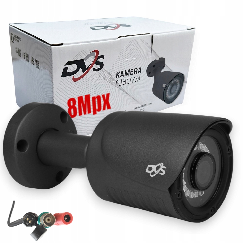 ZEWNĘTRZNA KAMERA ANALOGOWA 8MPX DVS TVI TURBO HD