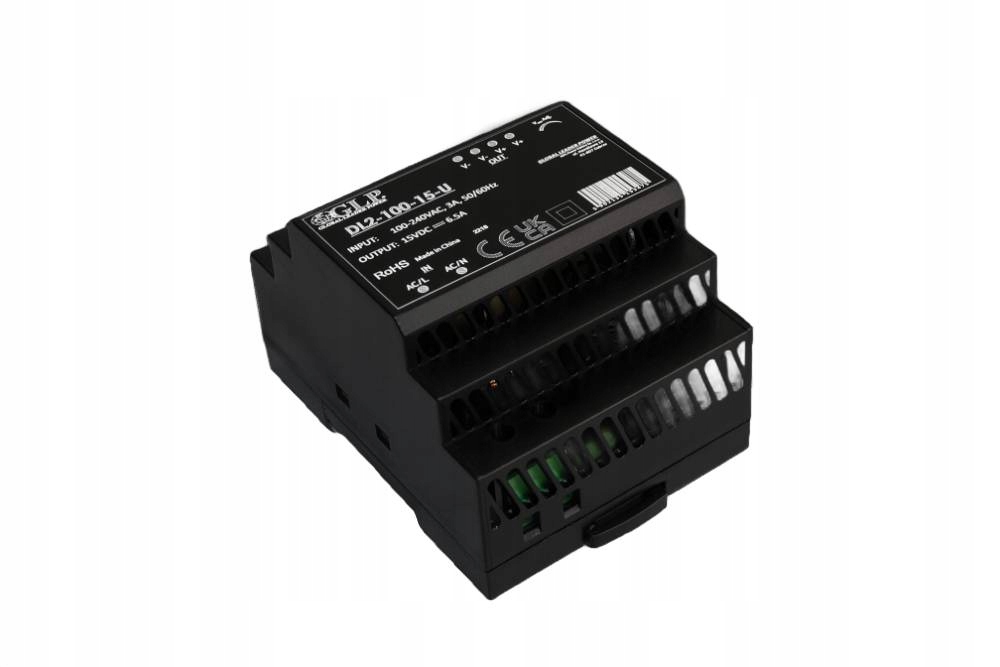 Glp: Napájecí zdroj na Din lištu 12V/7.5A/90W DL2-100-12-U