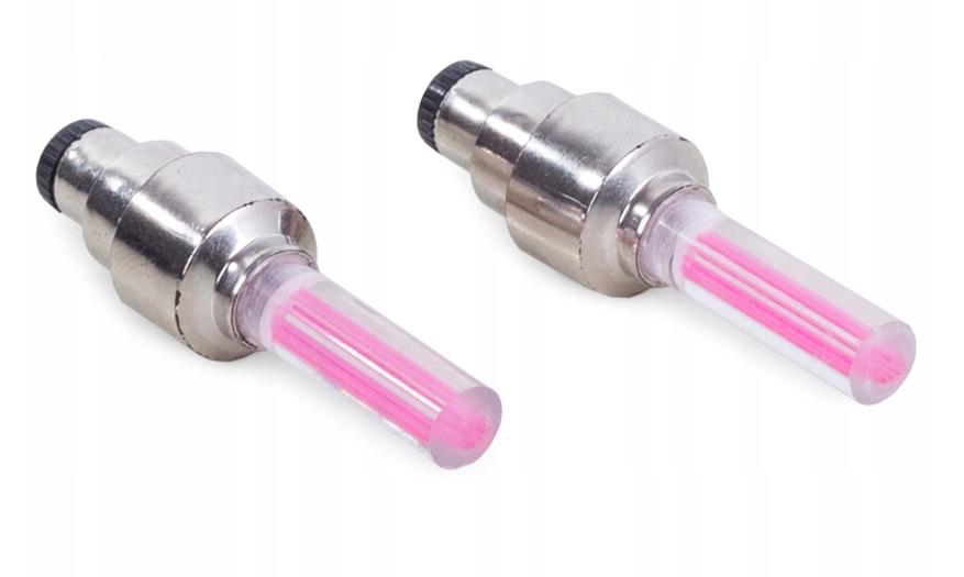 WENTYLE ŚWIECĄCE ROWEROWE NA KOŁO 2 SZTUKI RÓŻOWE Marka Inna marka