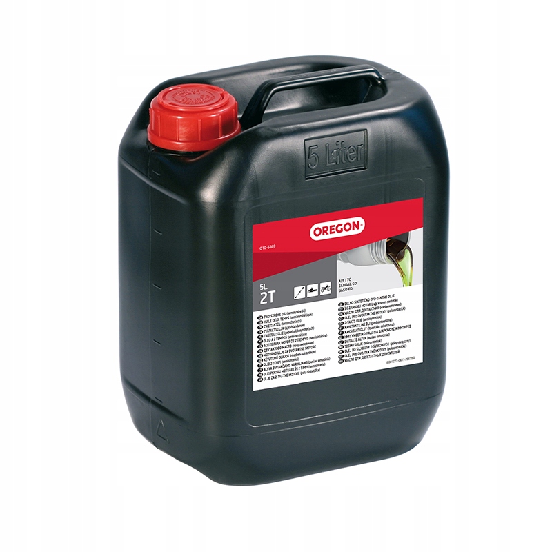 Olej pre dvojtaktné motory, kanister 5L zelený Oregon