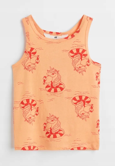 

H&m Top z bawełnianego dżerseju roz 110-116 cm