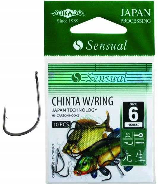 Haczyki Sensual Mikado Chinta W/Ring Oczko Bn Nr12