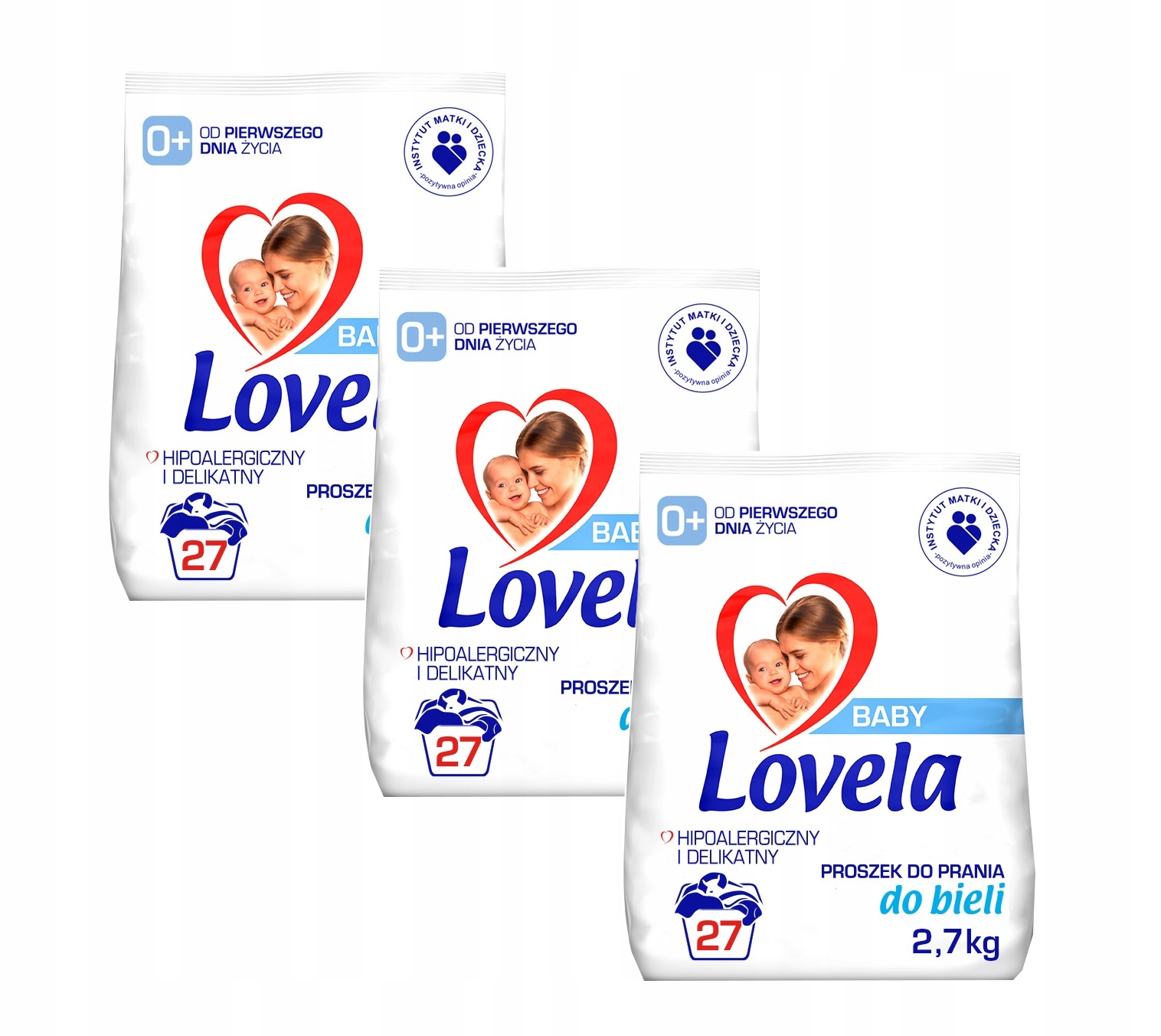 

Lovela Proszek Baby 3x2,7kg/81pr Biel