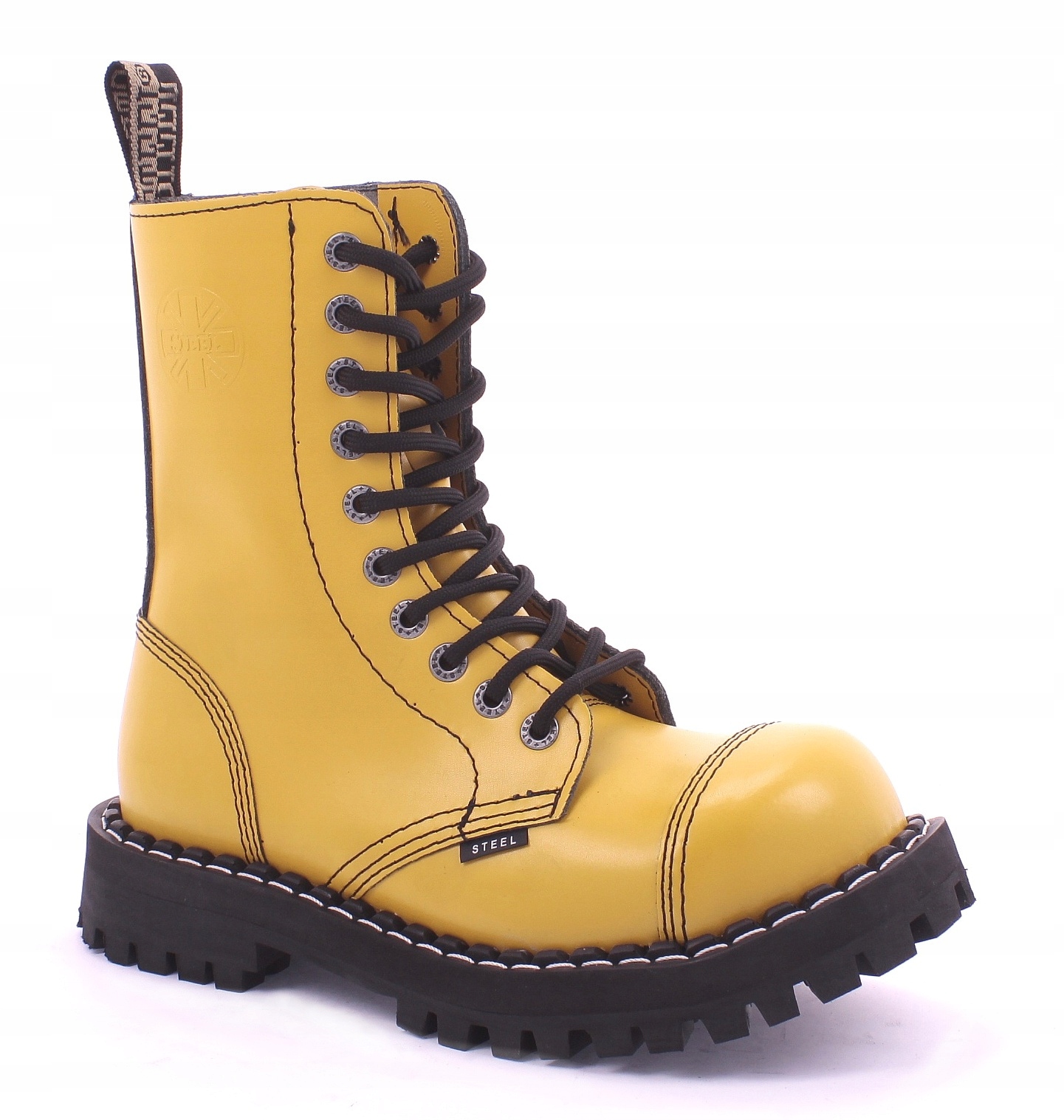 GLANY STEEL ŻÓŁTE 10-DZIUR 105/O/F.YEL 37