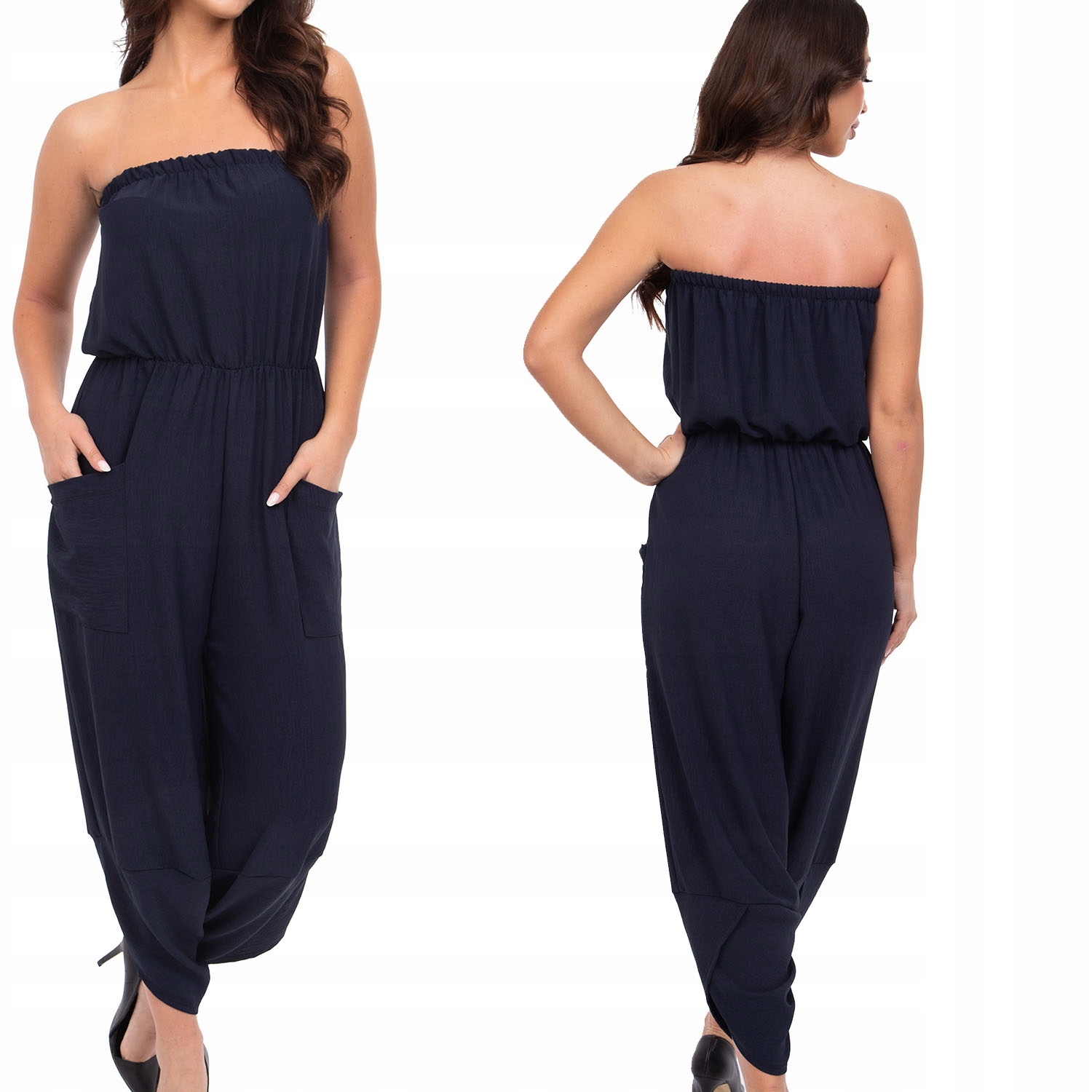 319_L_LETNI ZWIEWNY LUŹNY ELEGANCKI KOMBINEZON ODKRYTE RAMIONA