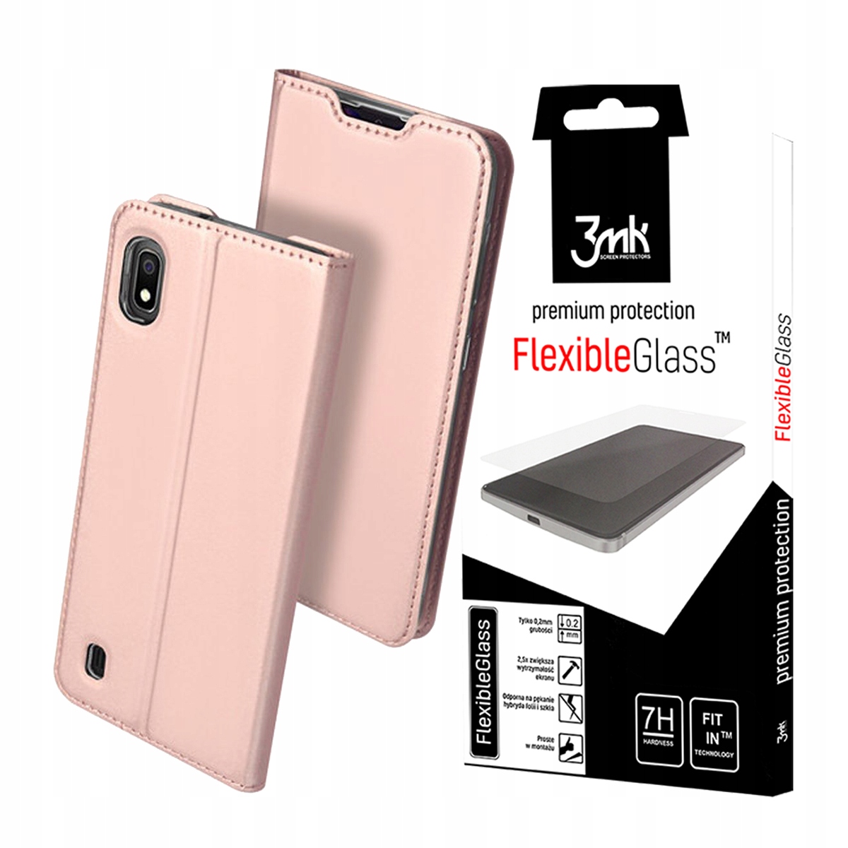 

Skinpro Etui Z Klapką Do Galaxy A10 + Szkło 3MK Fg