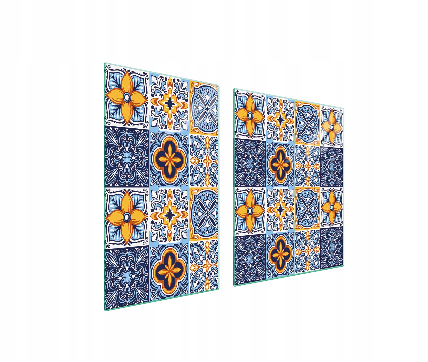 Skleněná Deska a Krájecí Deska 100x52 Mozaika Tvrzené Sklo