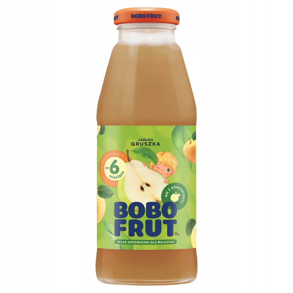 Bobo Frut Nektar owocowo-warzywny po 6 miesiącu 8x 300 ml Pojemność 2400 ml