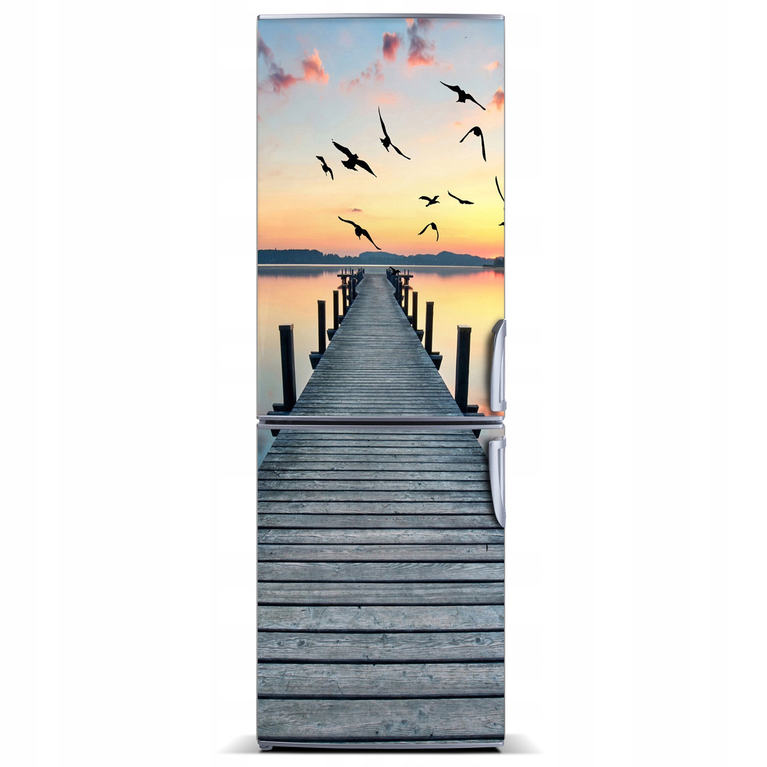 

Mata magnetyczna na lodówkę Drewniane molo 60x180