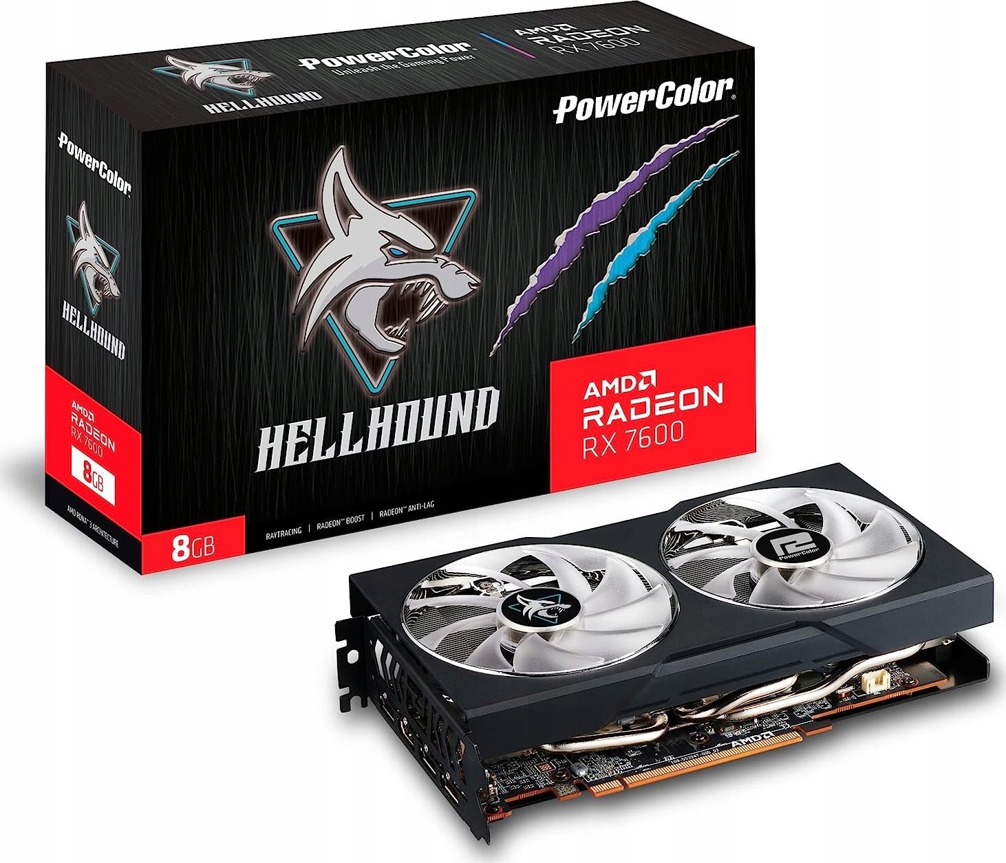 Karta graficzna Power Color Radeon Rx 7600 Hellhound 8GB GDDR6