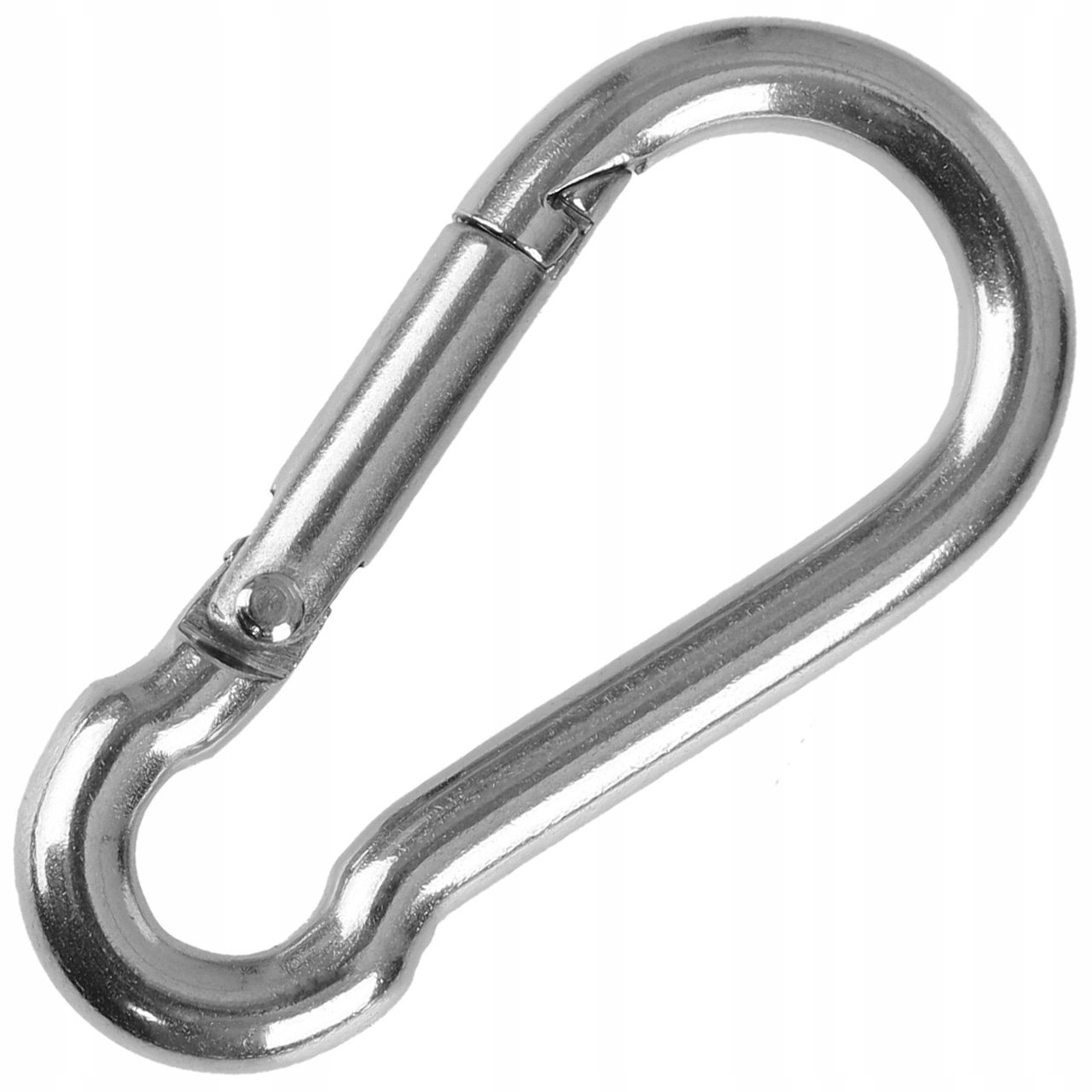 Karabińczyk karabinek stalowy Us Oval 40x20 mm Mil-Tec srebrny