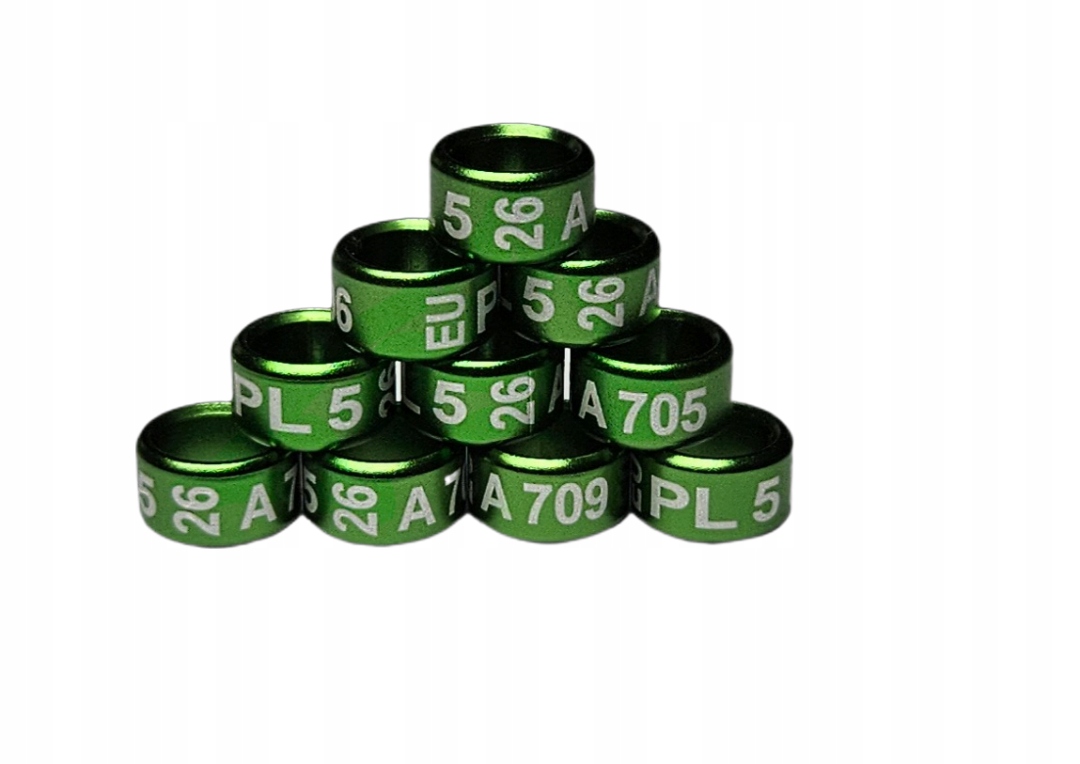 Obrączki dla Rozelle, Rudosterka 5mm 2026 r. 10szt.