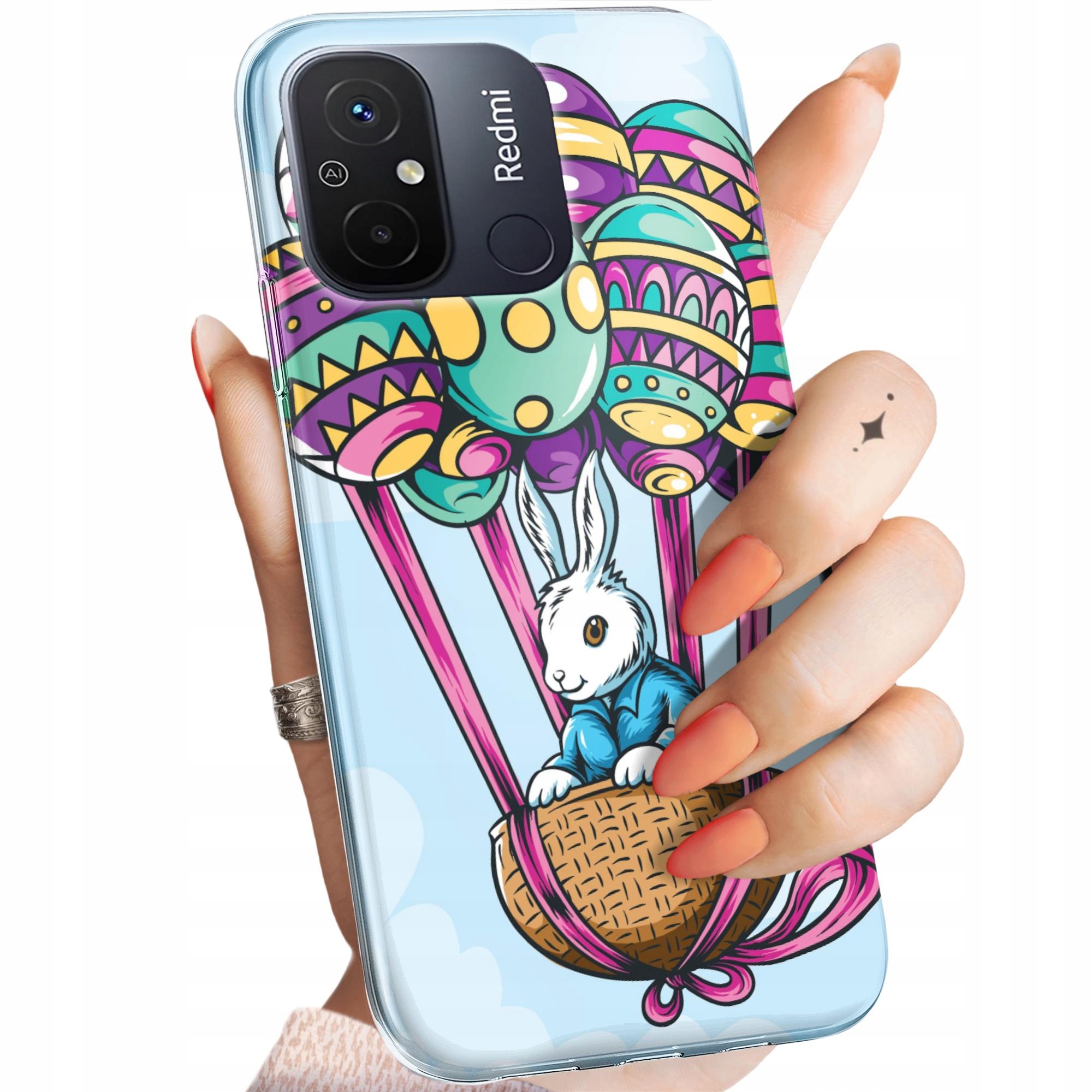Etui Do Xiaomi Redmi 12C Wielkanoc Jajko Królik Koszyk Obudowa Case