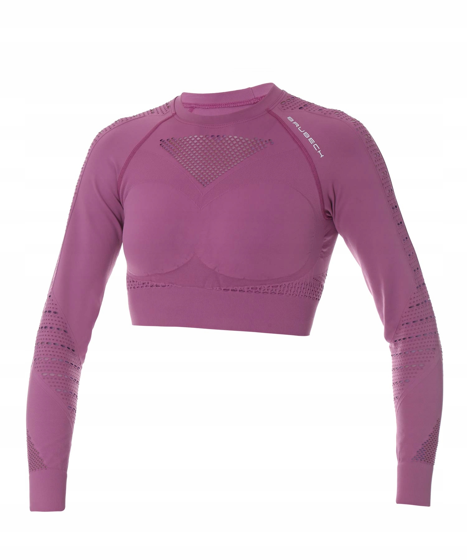 Damski top Gym z długim rękawem Brubeck wrzosowy L