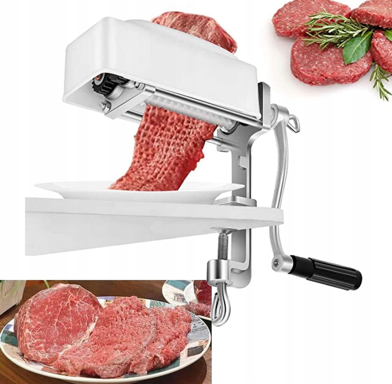 Ruční litinová kotletovačka na rozbíjení masa Steaků Set