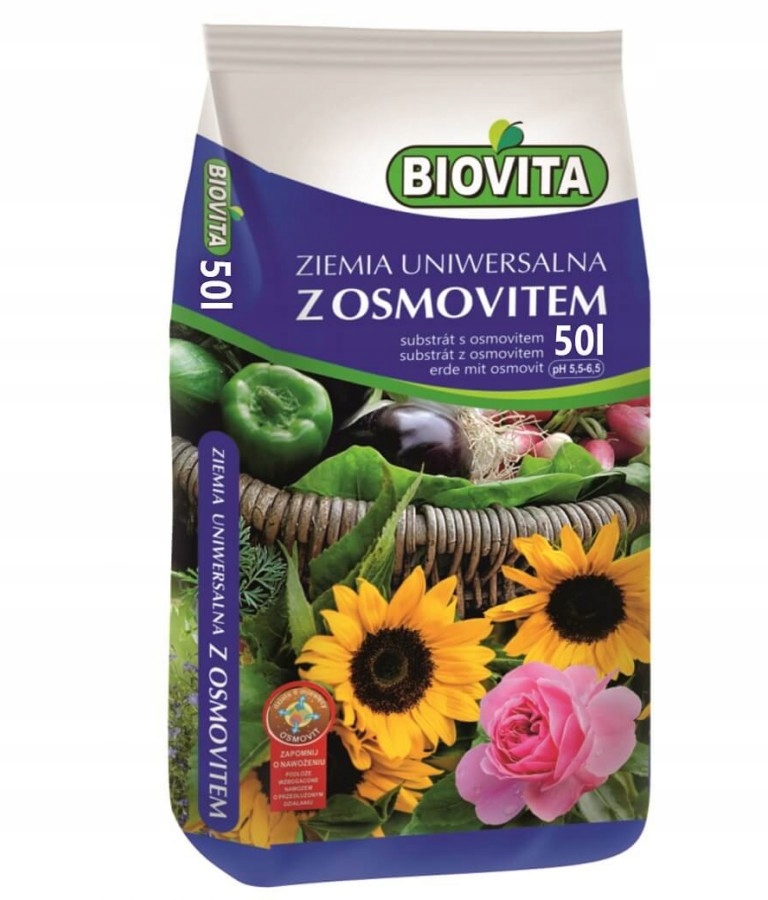 

Ziemia uniwersalna do kwiatów z osmovitem 50L