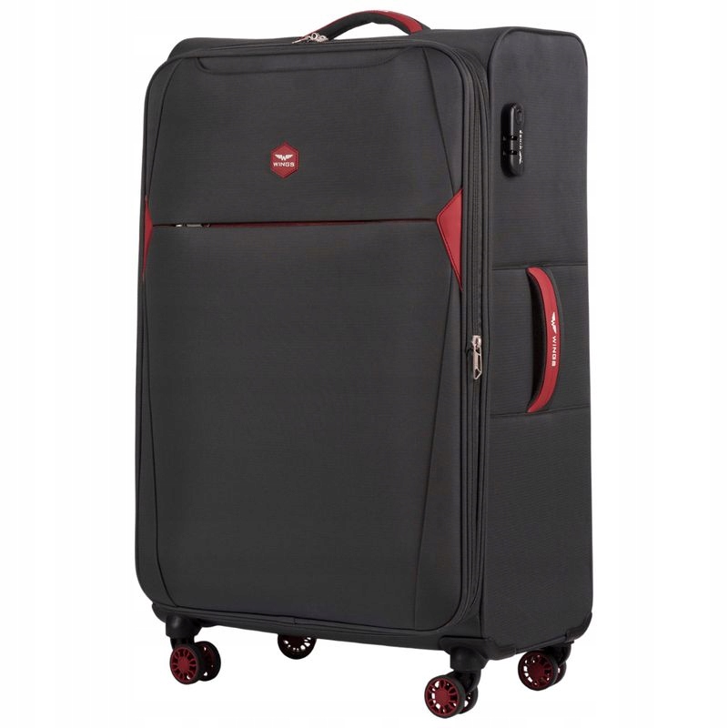 Walizka Wings Dipper Duża Miękka Poszerzana 28" 110L Grey