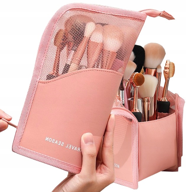 

Kosmetyczka na podróż Etui pędzle kredki organizer