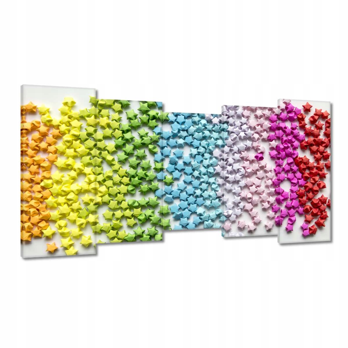 Obrazy 150x80 Barevné origami hvězdy
