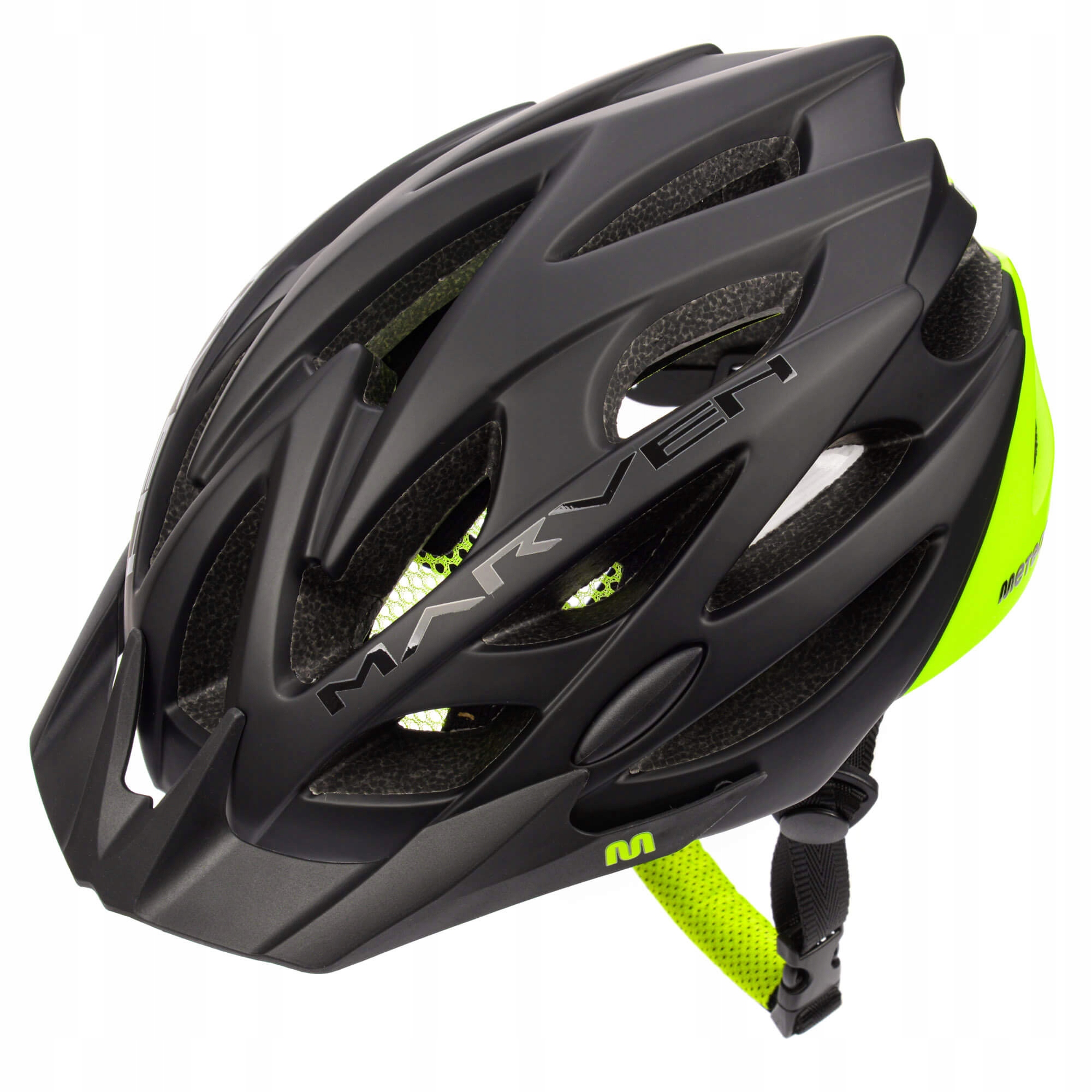 Kask rowerowy regulowany lekki na rower z daszkiem Meteor Marven S 52-56 cm