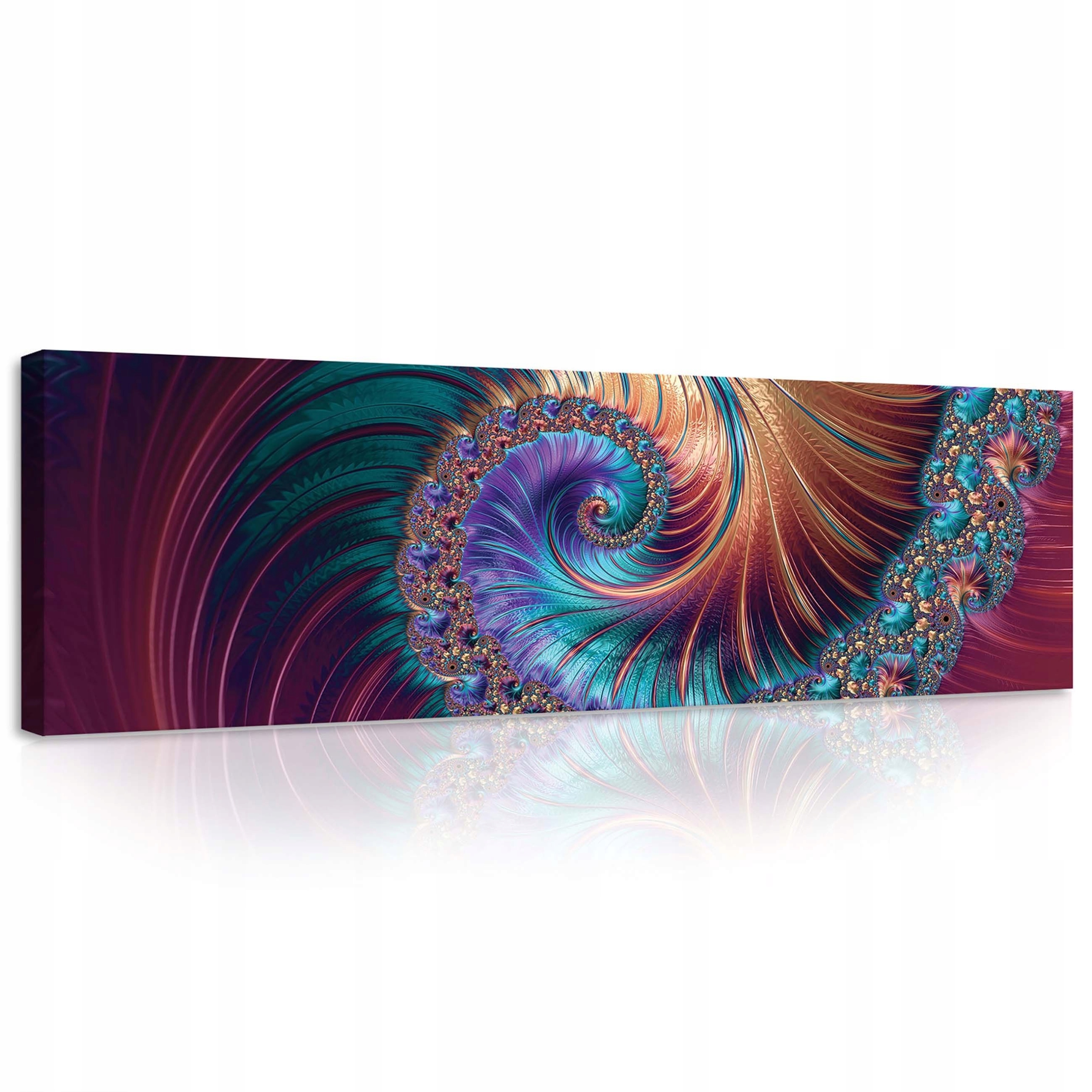 Obraz 145x45 Spirálový Fraktální Abstrakt Vzor Složitost Hloubka Dynamiky