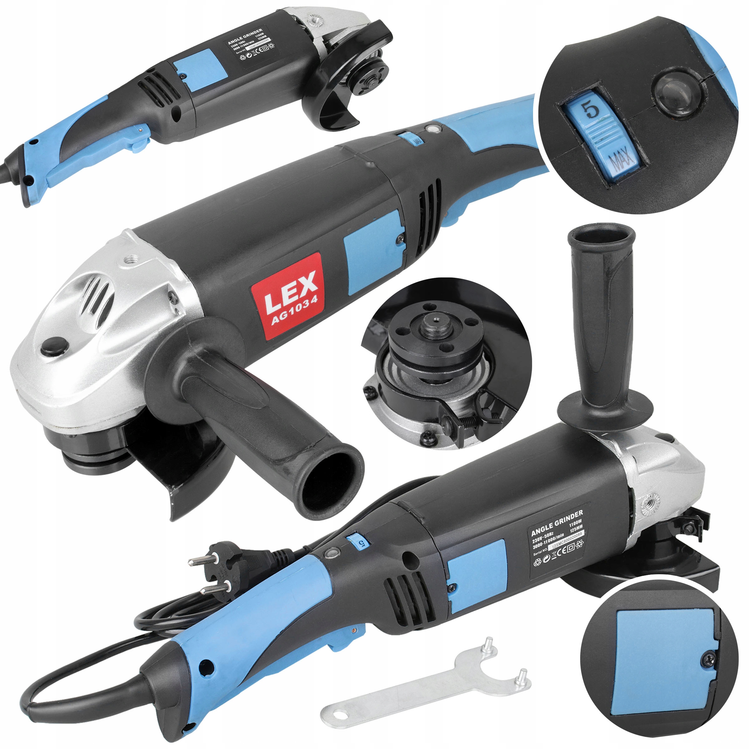 Szlifierka Kątowa Diax Kątówka Flex Lekka Mocna 125 MM Sieciowa